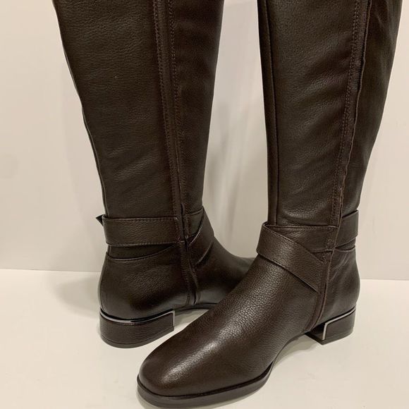 Kenneth Cole Braden Buckle Chocolate Boots - Picture 2 of 9